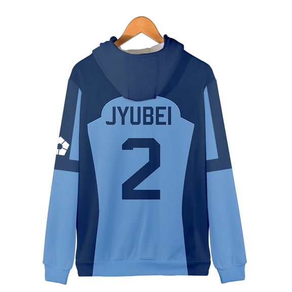 Bluelock Hoodies Cosplay Casual Zip Hoodie Long Sleeve Pullover 3D Zipper Hoodies Cosplay Hooded Sweatshirt