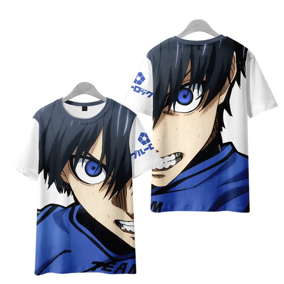 Bluelock T shirt graphic t shirts Cosplay Crewneck Short Sleeved Summer Casual Tshirt Anime 3D Print t shirt for men Unisex