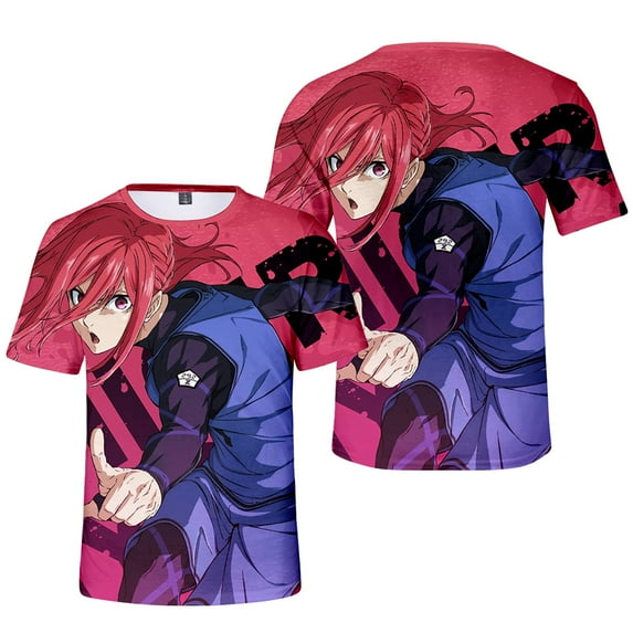 Bluelock T shirt t shirt for men graphic t shirts Cosplay Crewneck Short Sleeved Summer Casual Tshirt Anime 3D Print Unisex