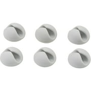 Bluelounge, AVTBLUCDWH, CableDrop Cable Anchors, 6, White