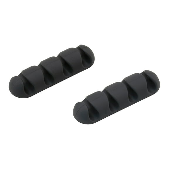 Bluelounge BLUCDMU-BL CableDrop Multi Multi-Cable Router Clips, 2 Count (Black)