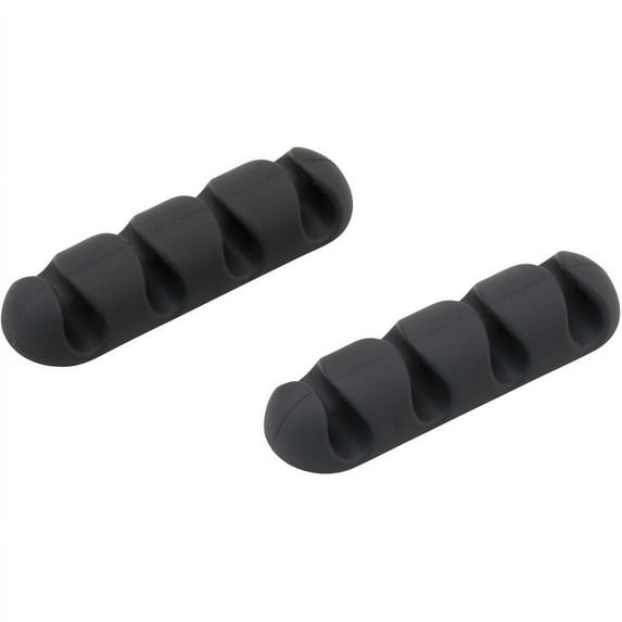 Bluelounge CableDrop Multi Cable Anchor for Multiple Cords - Cable Anchor - Black - 2 Pack | Bundle of 2 Packs