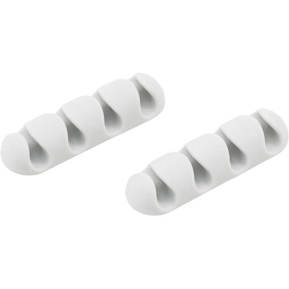 Bluelounge Cabledrop – Fermacavi Magnetico Per Scrivania, Bianco, 2 Pezzi