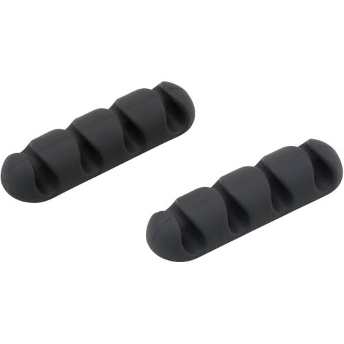 Black Multi-Groove Cable Anchor for Desk and Nightstand