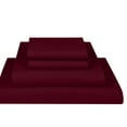 thumbnail image 1 of Bluemoon Homes luxurious 1000 Thread Count Italian FInish 100% Egyptian Cotton 4-Piece Bed Sheet Set, Fitss Mattress Up To 18" Deep Pocket, Solid Pattern. (Full, Burgundy), 1 of 5