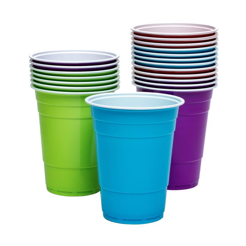 Blueoco Kolorea 16 oz Assorted Plastic Cup - Walmart.com