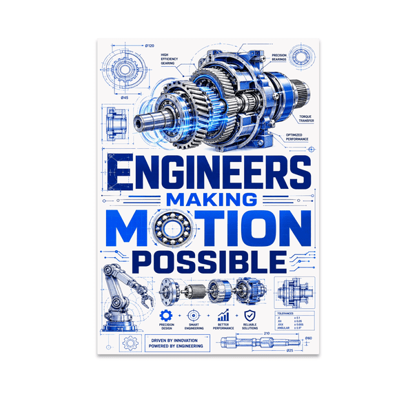 Blueprint Bridge Design Poster - Engineering Enthusiast - 13x19 Poster Print