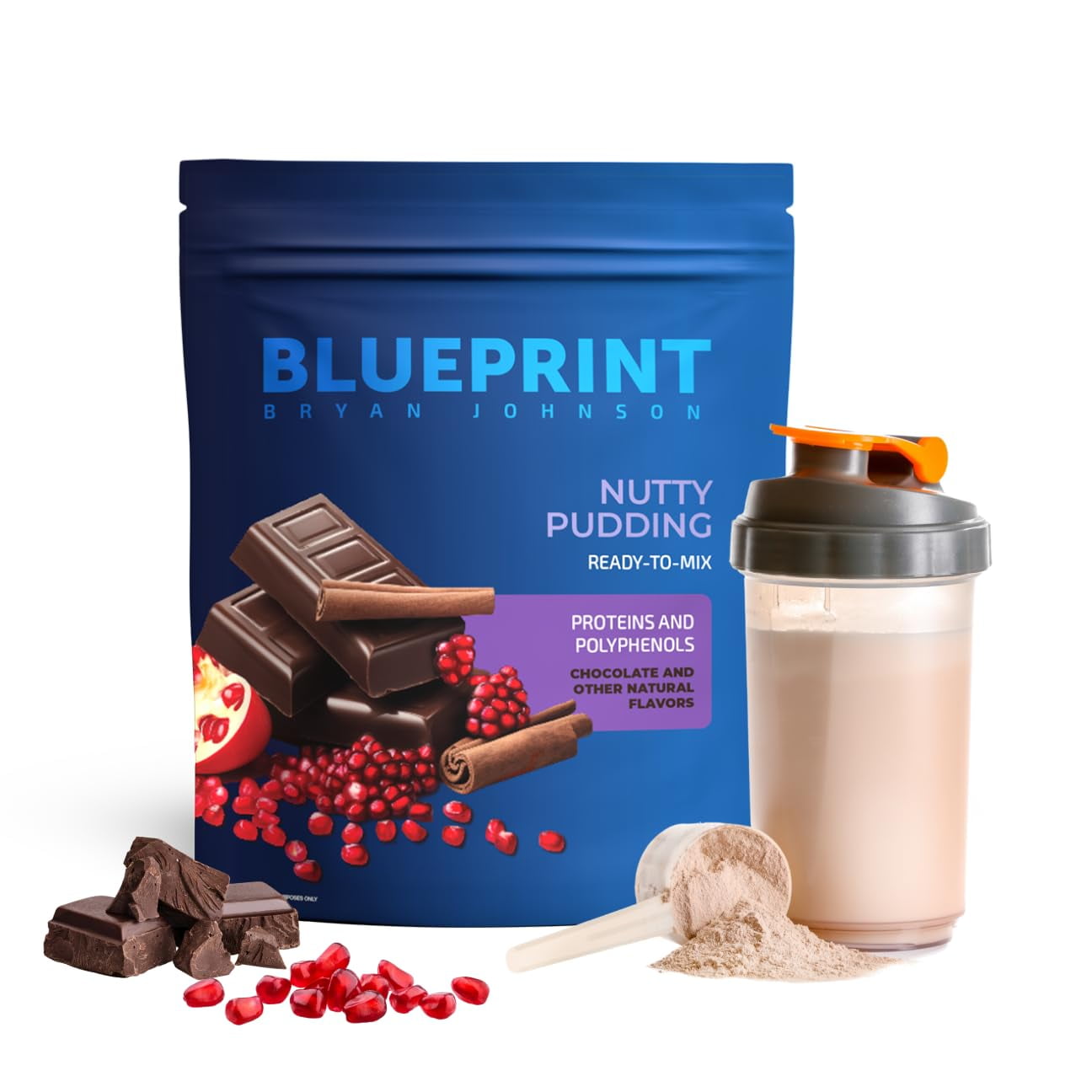 Blueprint Bryan Johnson Longevity Protein HYZ01 Nutty Pudding Protein