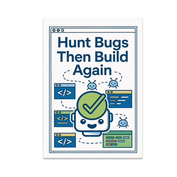 Blueprint Playful Wall Art - Coding Team - 13x19 Poster Print