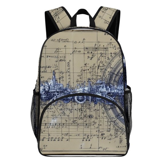 Blueprint Space City Design Art Backpacks for Backpack for Bookbag