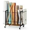 thumbnail image 1 of Blueprint Storage Rack Cart, 18 Slots Blueprint Holder with Wheels, Wrapping Paper Organizer Storage, Mobile Poster Storage Holder, 1 of 6