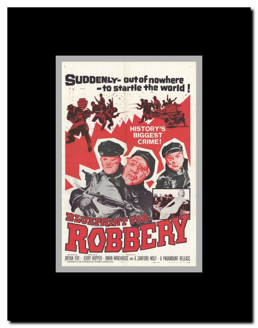Blueprint for Robbery Framed Movie Poster