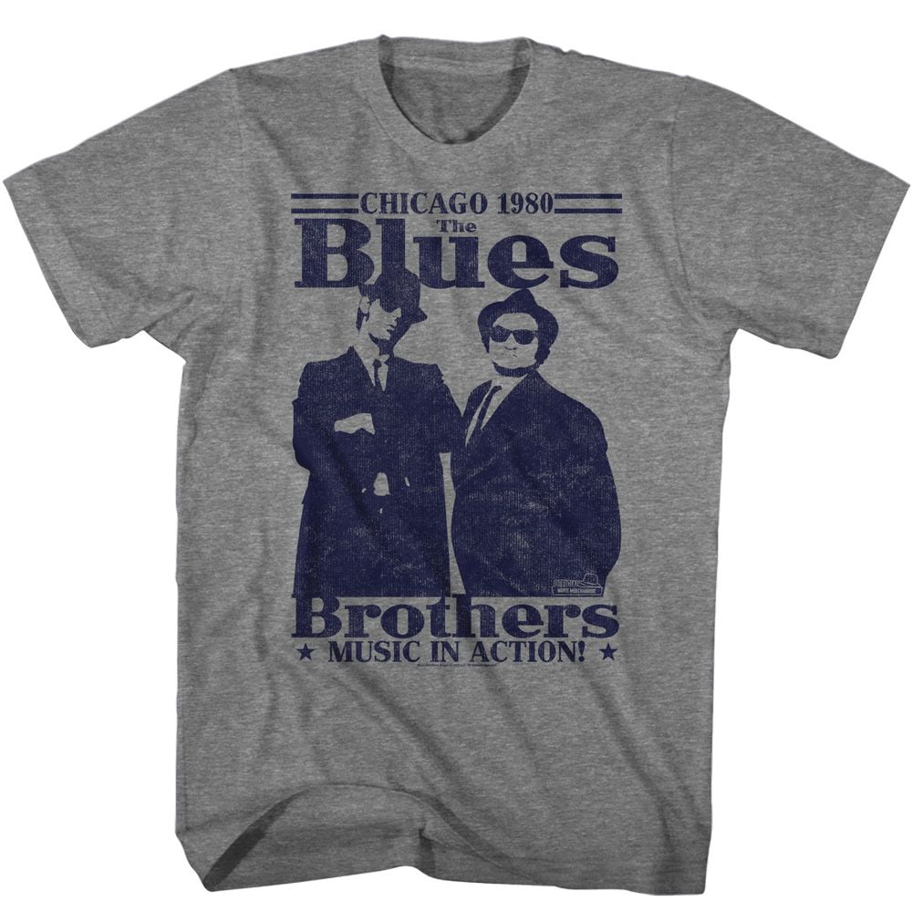 Maglietta Blues Brothers 'Siamo In Missione' - Citazione Film Cult - Uomo Fruit Of The Loom - Foto 4