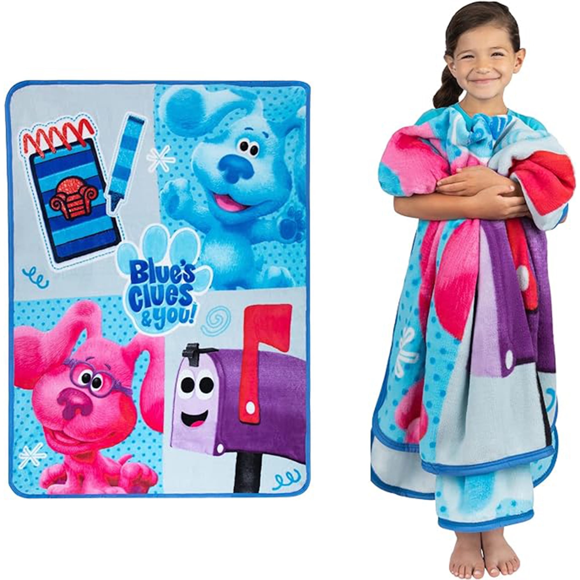 Blues Clues (46 x 60)" Bedding Multicolor Super-Soft Plush Micro Raschel Child Throw Blanket for Kids