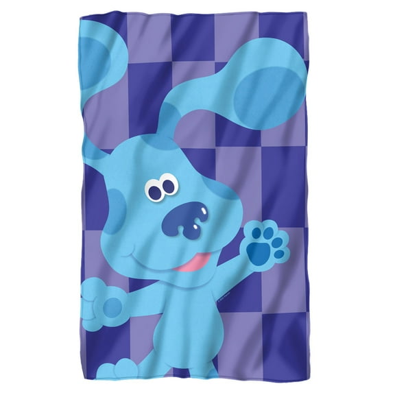 Blues Clues Blanket, 36"x58" Blue's Clues Large Blue Fleece Blanket