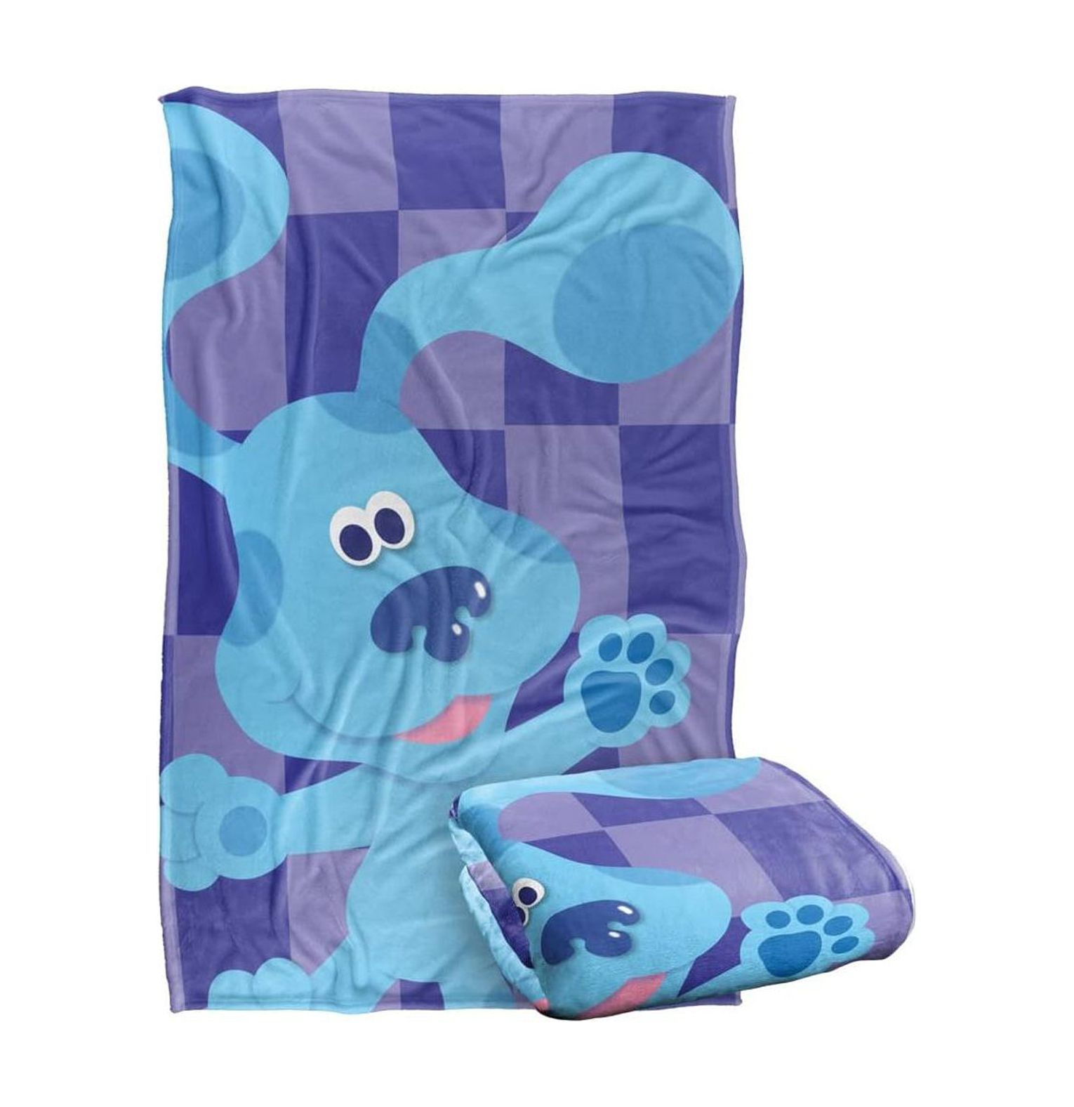 Blues Clues Blanket, 36"x58" Blue's Clues Large Blue Silky Touch Super
