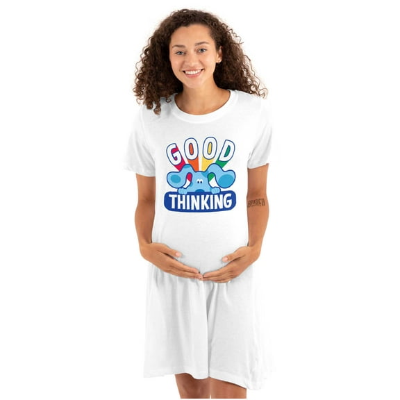 Blues Clues Good Thinking Rainbow Women's Maternity Dress Brisco Brands M