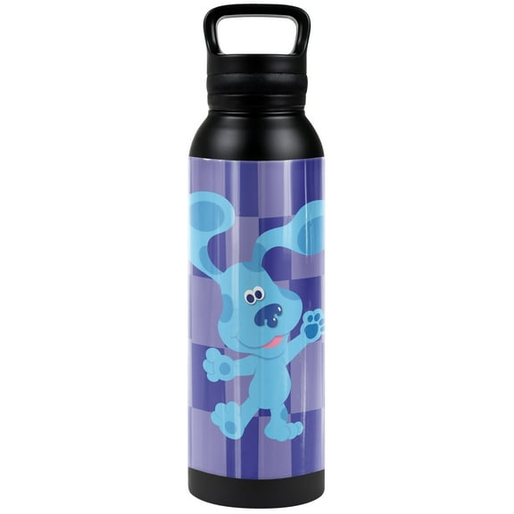 Blues Clues Official Blue'S Clues Large Blue 24 oz Insulated Canteen Water Bottle, Leak Resistant, Vacuum Insulated Stainless Steel with Loop Cap