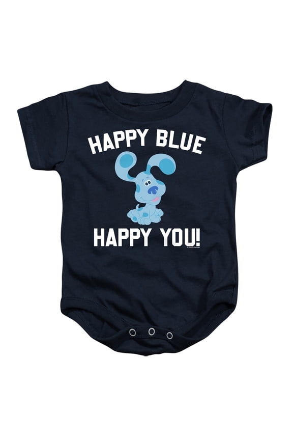 Blues Clues & You Happy Blue Happy You Unisex Infant Snap Suit for Baby (24 Months) Navy