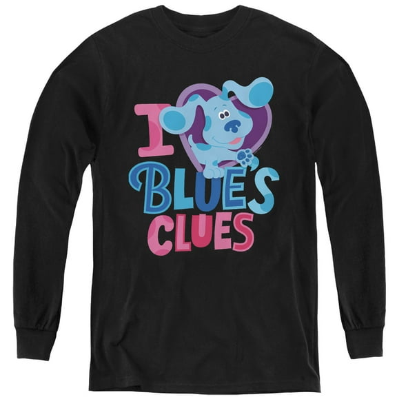 Blues Clues & You I Heart Blue Youth Long Sleeve T shirt