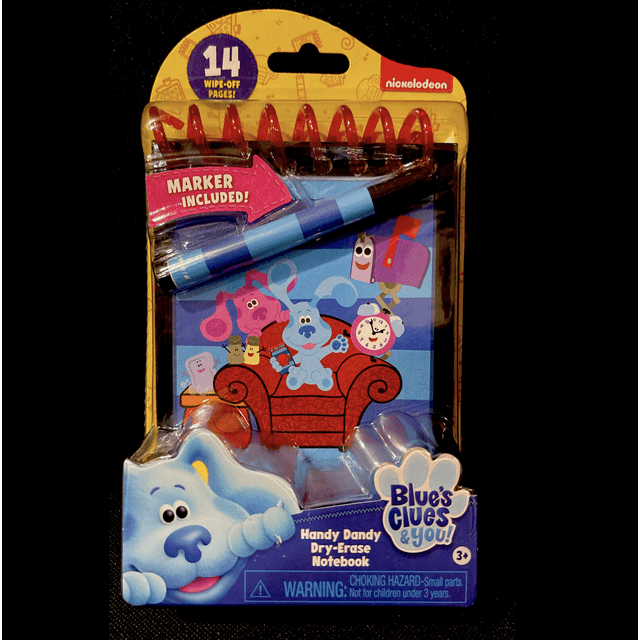 Blue's Clues & You Crayon Inspired DryErase Notebook, Learning Notepad