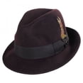 thumbnail image 1 of Blues Crushable Wool Felt Trilby Fedora Hat - XXL - Brown, 1 of 1