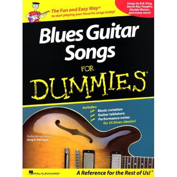Pre-Owned Blues Guitar Songs for Dummies (Paperback) by Greg Herriges