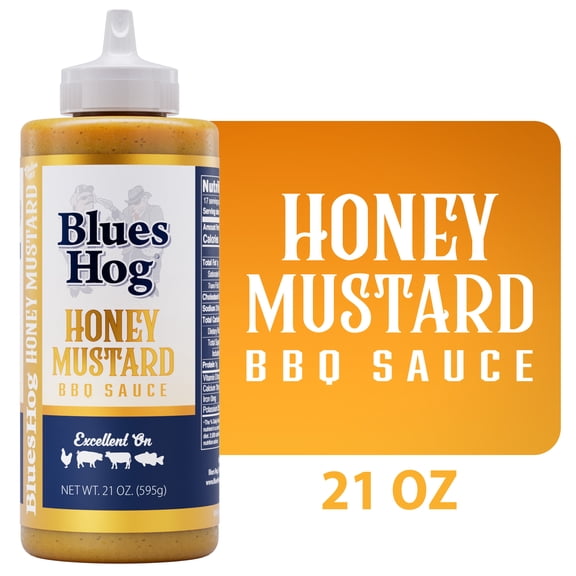 Blues Hog Honey Mustard BBQ Sauce, Gluten-free, 21 oz