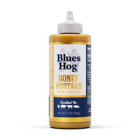 Blues Hog Honey Mustard BBQ Sauce, Gluten-free, 21 oz