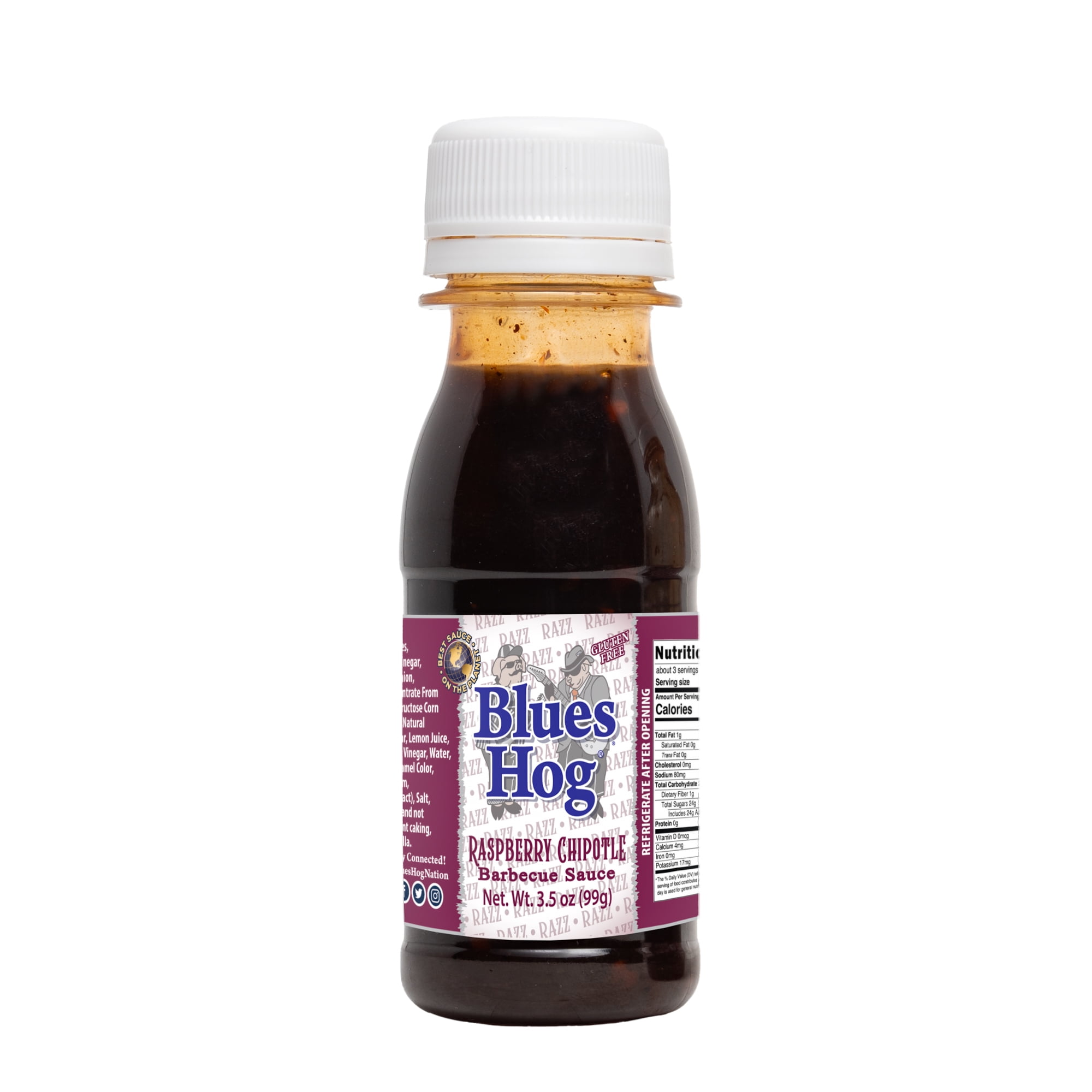 Blues Hog Raspberry Chipotle BBQ Sauce, GlutenFree, 3.5 oz