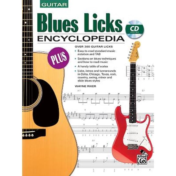 Pre-Owned Blues Licks Encyclopedia: Over 300 Guitar Licks, Book & CD (Paperback 9780739002391) by Wayne Riker
