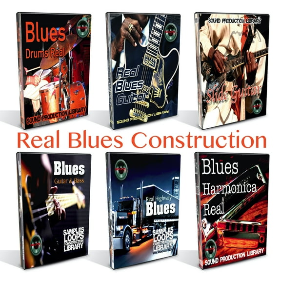 Blues Master MEGA Bundle - 6 Large Essentials WAVE Samples/Loops Libraries. Download only!