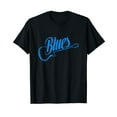 thumbnail image 1 of Blues Music Blue Guitar Vintage T-Shirt, 1 of 5