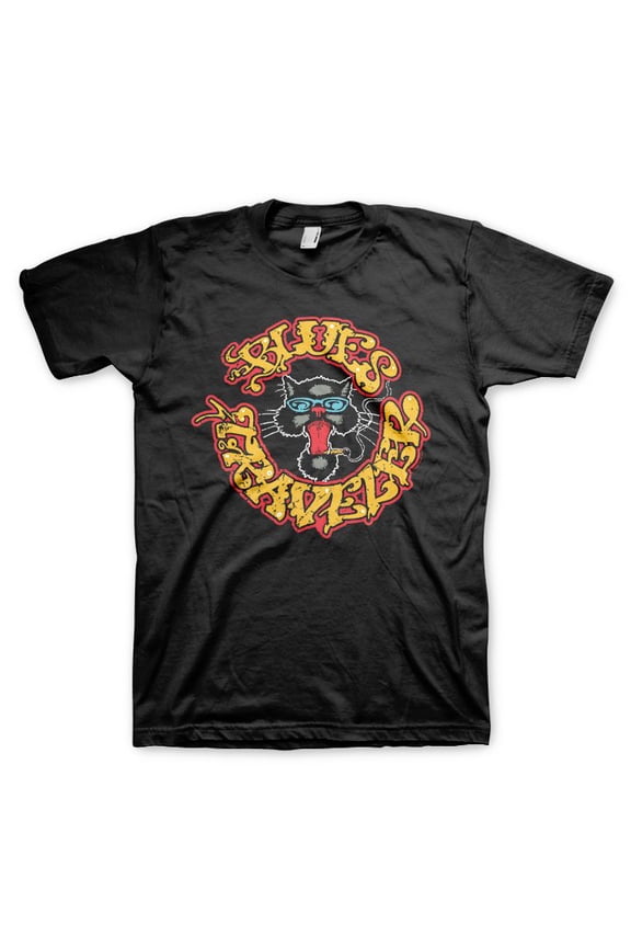 Blues Traveler Men's Circle Cat Logo T-Shirt Small | Officially Licensed Merchandise