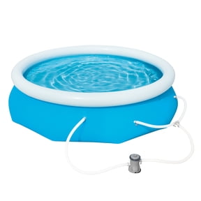 Bluescape Fast Set 10 ft x 30 in Round Inflatable Soft-Sided Above-Ground Pool Set