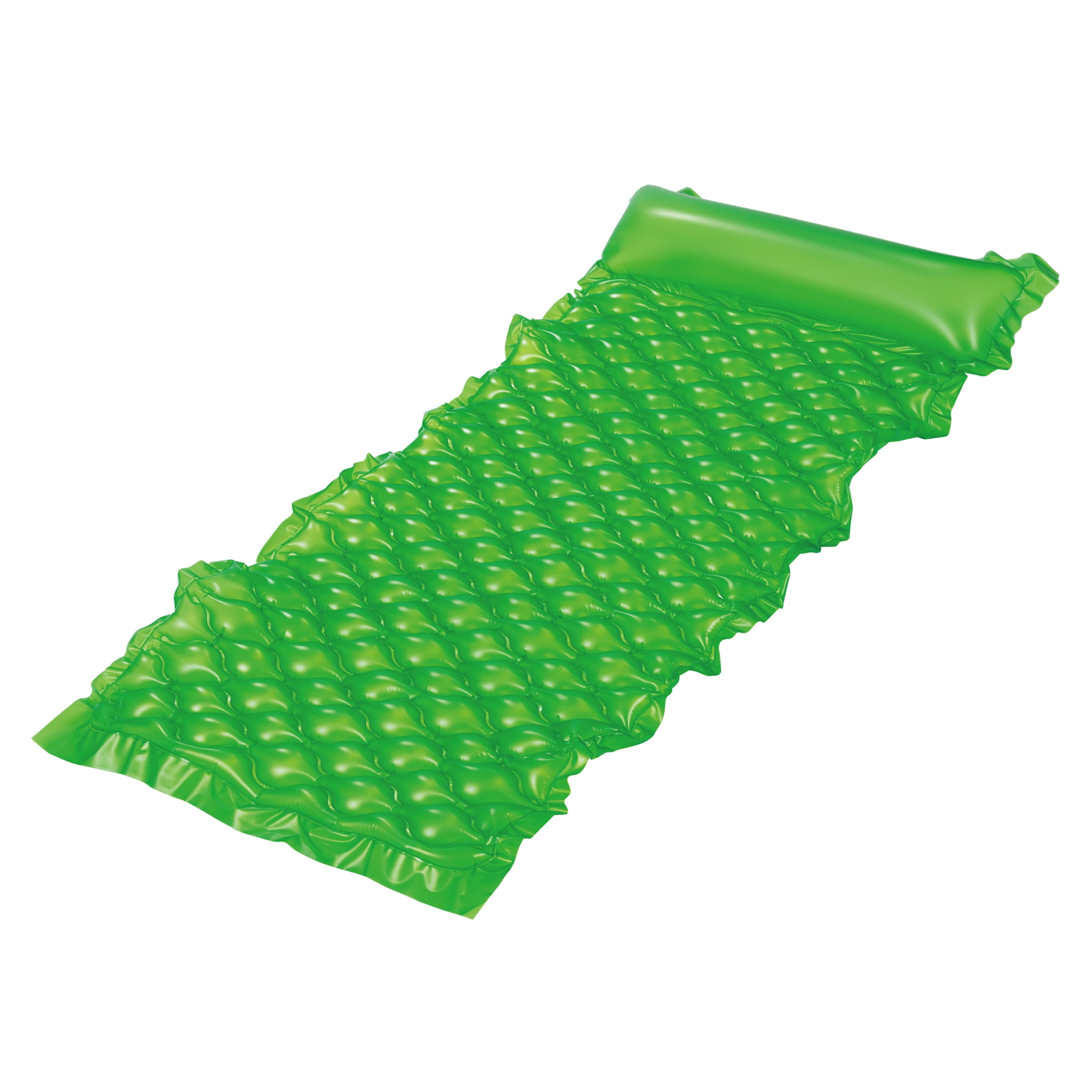 Bluescape Green Neon Inflatable Comfort Mat Pool Float, Age 14 & up ...