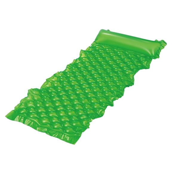 Bluescape Green Neon Inflatable Comfort Mat Pool Float, Age 14 & up, Unisex