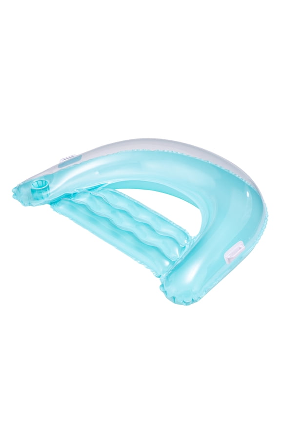 Inflatable Comfort Chair Lounge Pool Float, Teal, Age 14 & up, Unisex