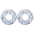 thumbnail image 1 of Bluescape Inflatable Swim Tube Pool Float, 2-Pack, Ice Cream Print, 31 in, Age 9+, 1 of 6