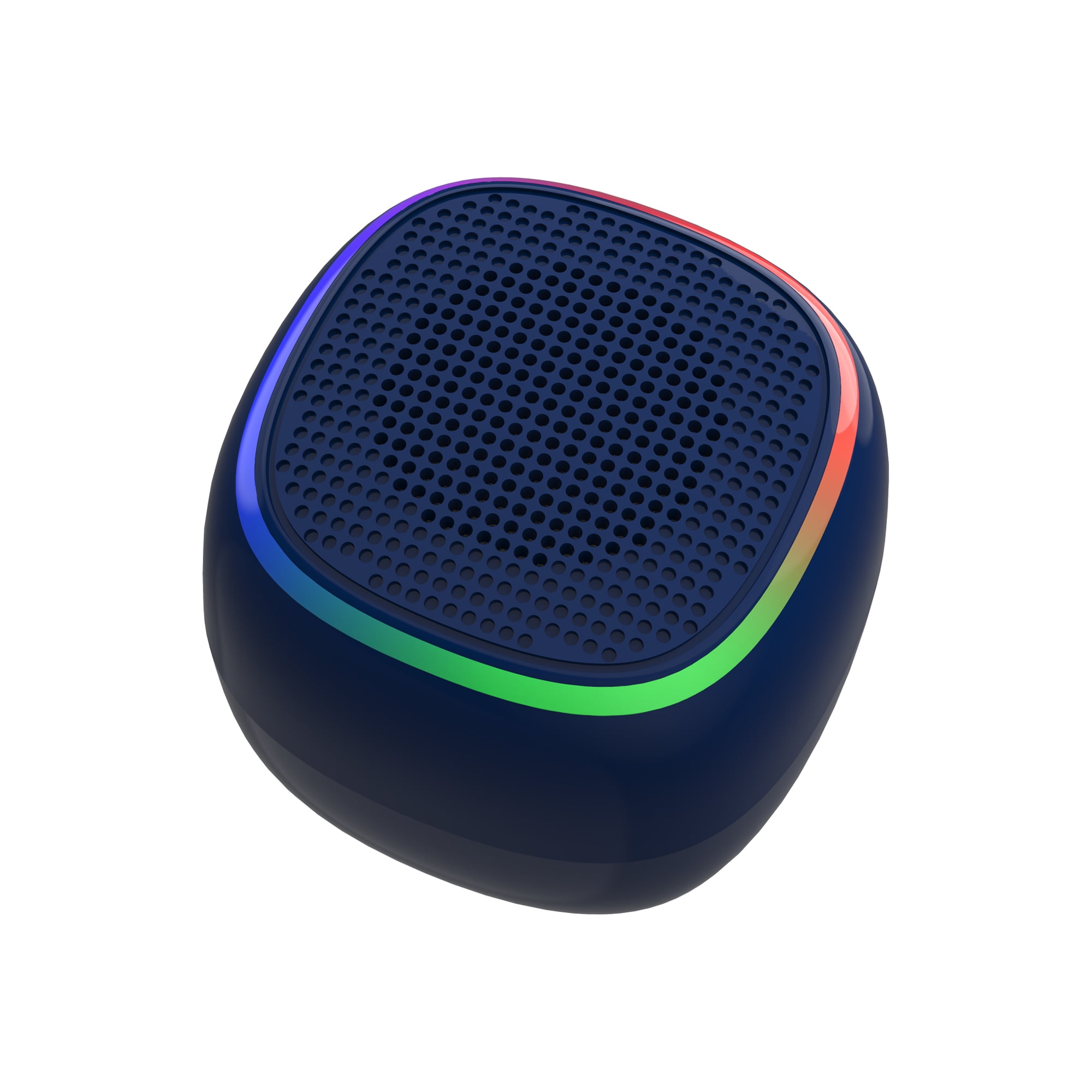 Bluescape Mini Portable Bluetooth Speaker, IPX7 Waterproof Wireless Speaker, Black with LED Lights  (图1)