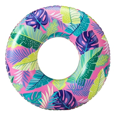 Bluescape Pink Tropical Inflatable Swim Tube Pool Float, for Kids & Adults, Age 9 & up, Unisex