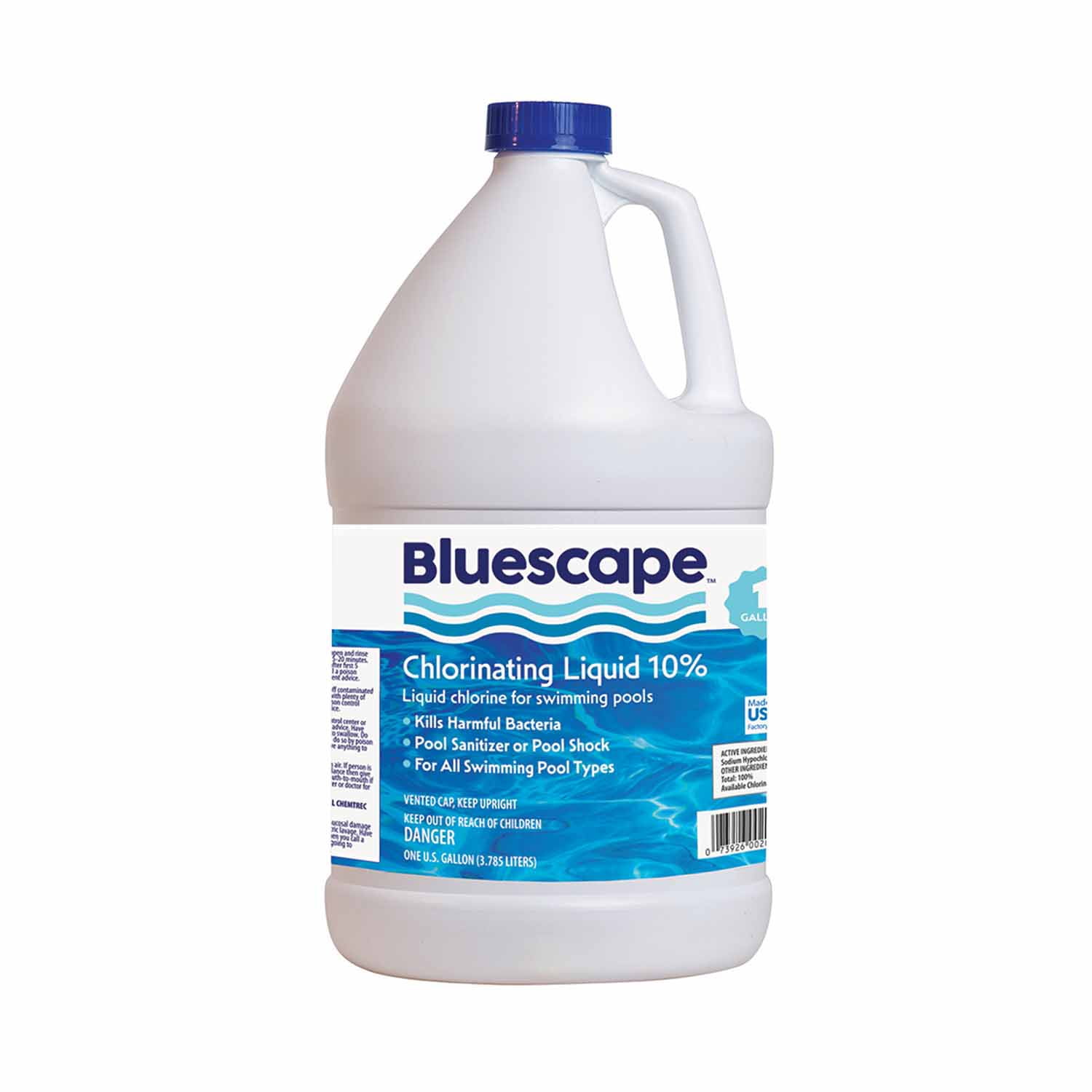 Bluescape 1 Gallon Liquid Chlorinator Pool Shock for Bacteria and Algae Control