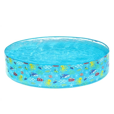 Bluescape Round Multi-Color Above-Ground Kiddie Pool 6' x 15"