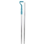 Bluescape 14 ft Telescopic Pool Pole with Easy-Pull Handle, Silver and Teal