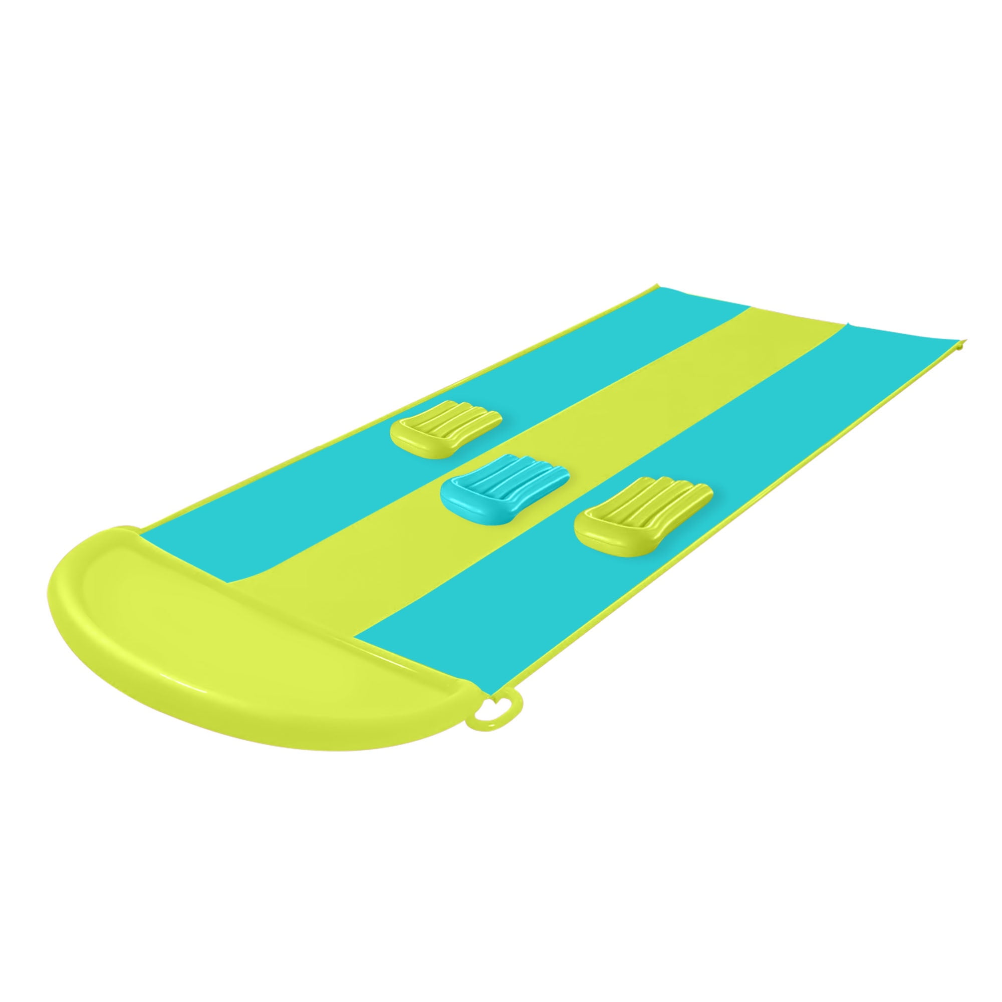 Bluescape Triple-Lane Water Slide + (3) Inflatable Boogie Boards for Summer Water Play for Toddlers & Children Age 2+