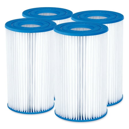 Bluescape Type A/C Pool Filter Cartridge 4-Pack, White, Adults