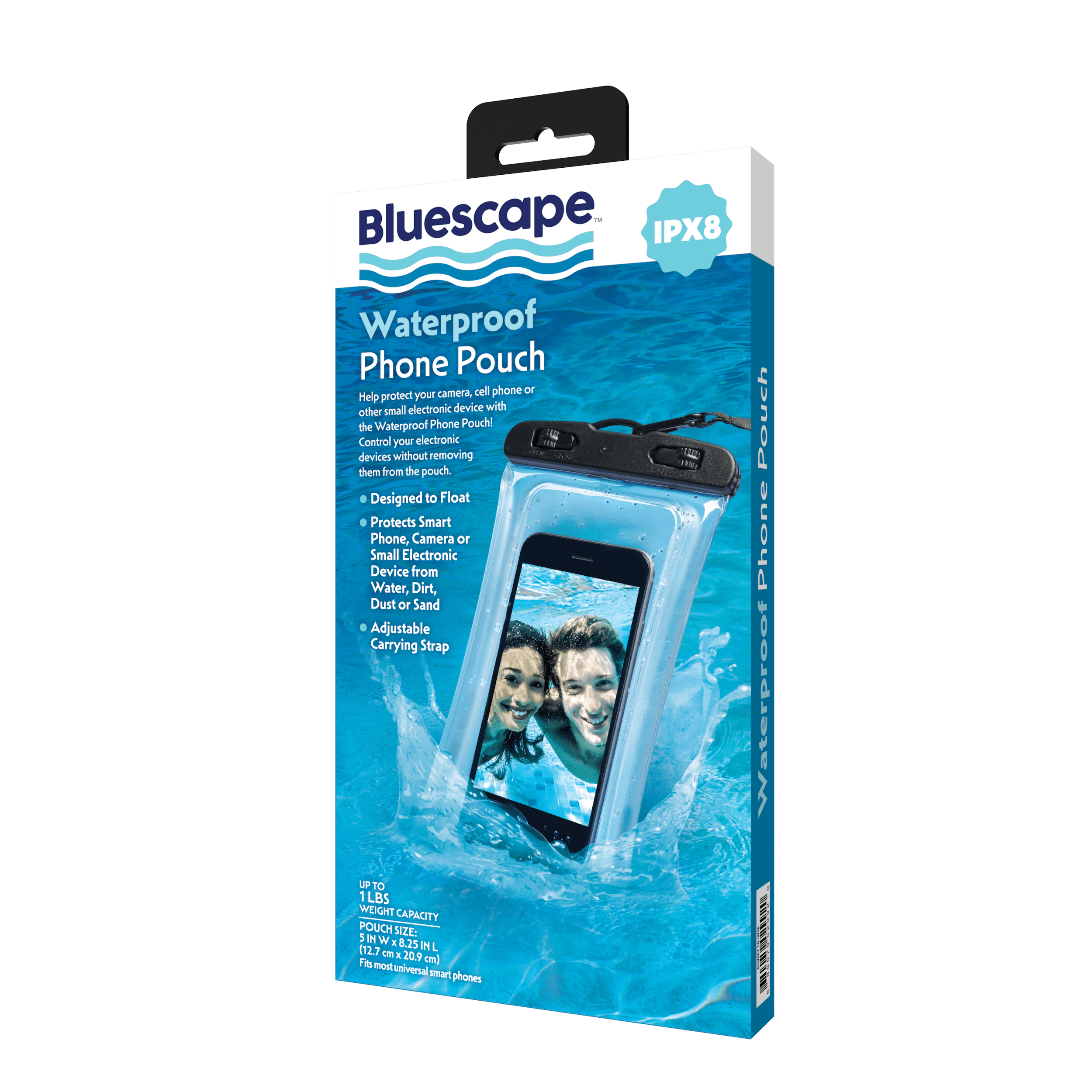 Bluescape Universal Waterproof Phone Pouch Black Clear