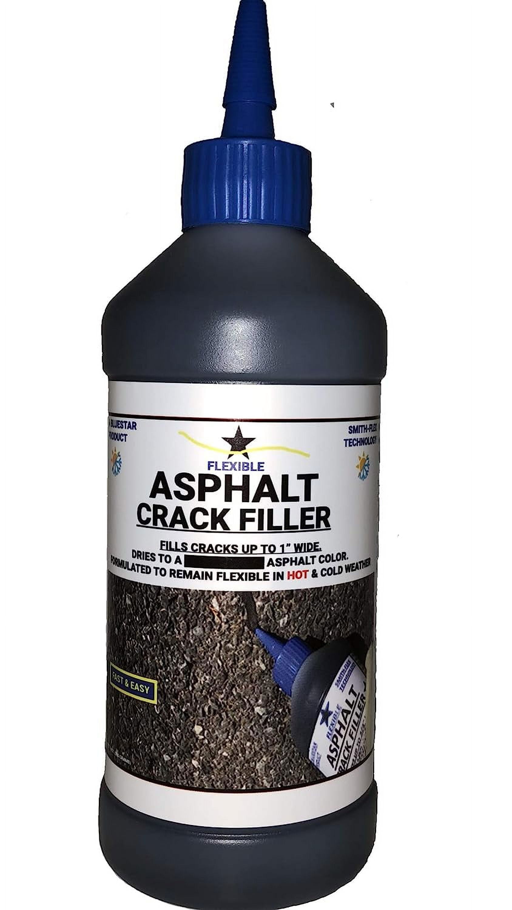 Blue Star Nutraceuticals MM-90-2, Asphalt, Flexible Asphalt Crack Filler Industrial Sealant, 1.2 lbs