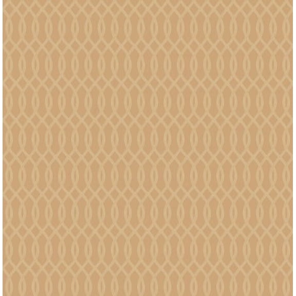 Bluestem Mini Ogee Wallpaper Bolt- Carmel