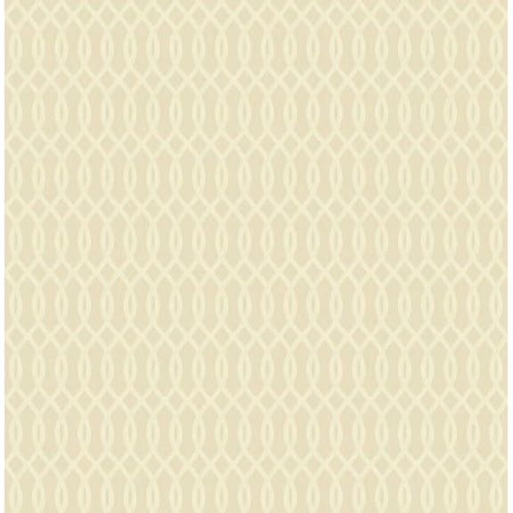 Bluestem Mini Ogee Wallpaper Bolt- Eggshell
